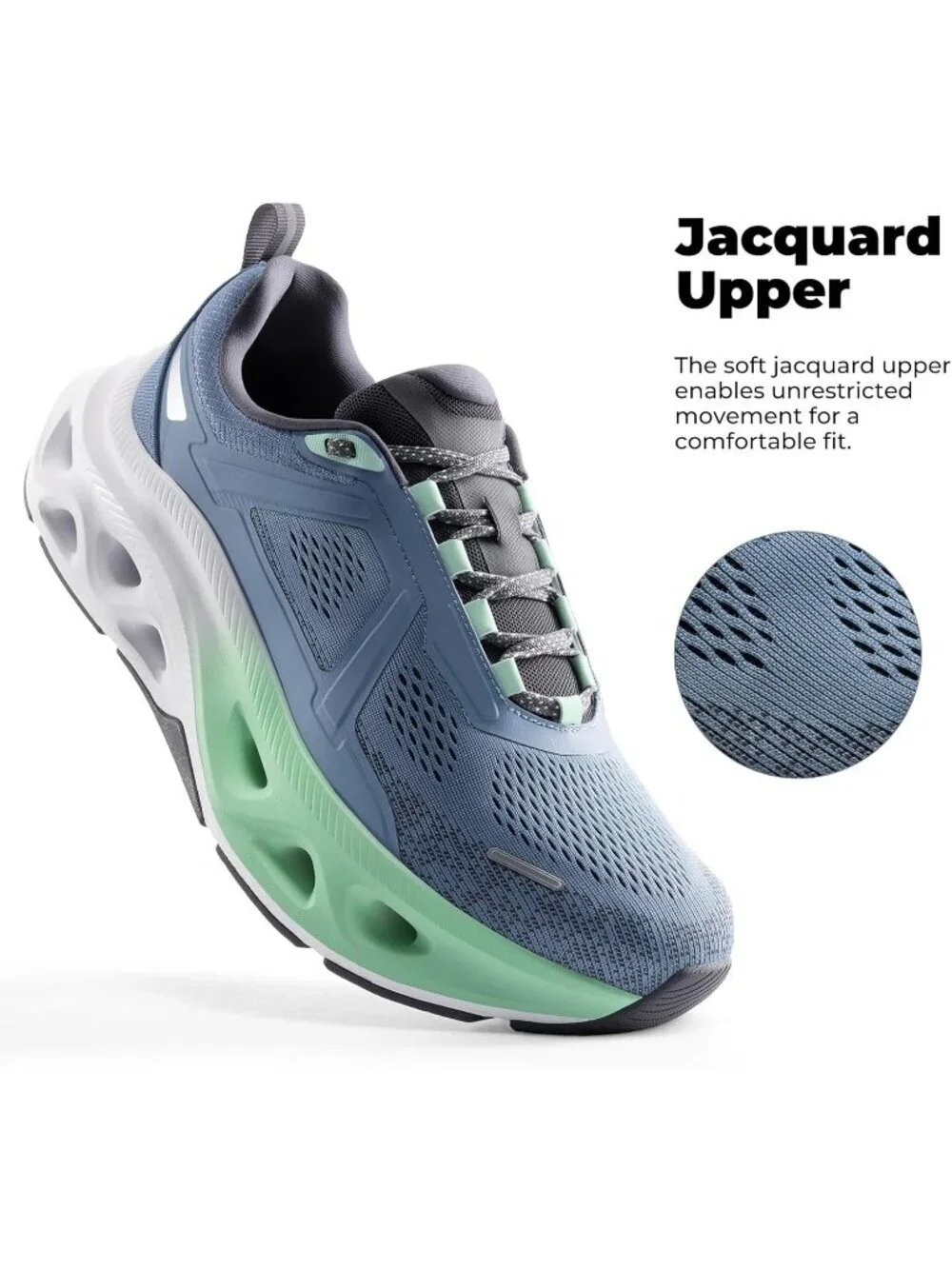 Men's Blue Comfortable Shoes MovePropel Athletic Breathable Tennis Sneakers